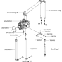 Hydraulic Drive Pump Assembly for Husqvarna FS6800 YAN T3 Floor Saw