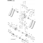 Gearbox 3-Speed Assembly for Husqvarna FS7000 DL Floor Saw