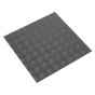 Vinyl Floor Tile with Peel & Stick Backing - Silver Treadplate Pack of 16 Sealey Part No. FT1S