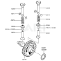 Valve / Camshaft for Kawasaki FZ400D Engine