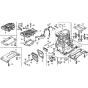 Cylinder Barrel and Cylinder Head Assembly for Honda G100K2 Engines