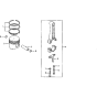 Piston Assembly for Honda G150K1 Engines