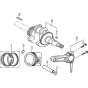 Crankshaft / Piston Assembly for Loncin G200F Taper Shaft (196cc, 5.5hp) Engine