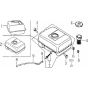 Fuel Tank Assembly for Loncin G270FD (270cc, 8hp) Engine