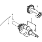 Crankshaft Assembly for Loncin G390FD (389cc, 11hp) Engine