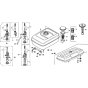 Fuel Tank and Fuel Cock 1 Assembly for Honda G400K1 Engines