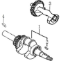 Crankshaft Assembly for Loncin G420FD U Shaft (420cc, 12hp) Engine