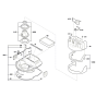 Wet/ Dry Extractor Assembly-2 for Bosch GAS 35 L SFC