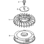 Flywheel Assembly for Honda GCV520U (GJABK) Engines