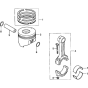 Piston Assembly for Honda GD411 (GPAC) Engines