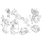 Cordless Impact Wrench Assembly for Bosch GDS 18 V-EC 250