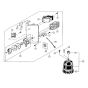 Motor, Switch Assembly for Stihl/ Viking GE 320 Electric Shredders