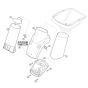 Funnel Lower Part Assembly for Stihl/ Viking GE 355.1 Electric Shredders