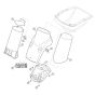 Funnel Lower Part Assembly  for Stihl/ Viking GE 375.1 Electric Shredders