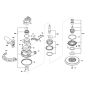 Random orbital sander Assembly for Bosch GET 75-150 Diagram 2