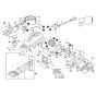 Planer Assembly for Bosch GHO 26-82 D Diagram 1