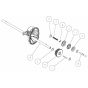 Transmission Assembly -1 for OREC GR537PRO (2 Action) Mower