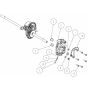 Transmission Assembly -2 for OREC GR537PRO (2 Action) Mower