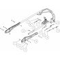 Handle Assembly -2 for OREC GRH537PRO Mower