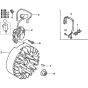 Flywheel/ Ignition Coil Assembly for Honda GS160A (GCABA) Engines
