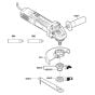 Main Assembly-1 for Bosch GWS 7-115 (3 601 C88 164) Angle Grinders