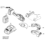 Auxiliary Handle Assembly for Bosch GWX 18V-15 PSC Angle Grinders