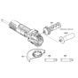 Main Assembly-1 for Bosch GWX 750-115 (3 601 GC9 070) Angle Grinders