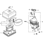 Air Cleaner Assembly for Honda GX120K1 (GC01) Engines