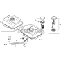 Fuel Tank Assembly for Honda GX200H Engines