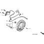 Flywheel/Ignition Coil (Horizontal Type) Assembly for Honda GX22 Engines