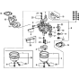 Carburetor - Assembly for Honda GX240K1-GC04 Engines