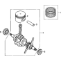 Crankshaft/Piston Assembly for Honda GX25 (GCAAM) Engines