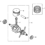 Crankshaft/Piston Assembly for Honda GX25T (GCANT) Engines