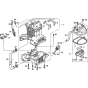 Crankcase Set Assembly for Honda GX35N (GCACM) Engines up to S/N 1004047