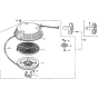 Recoil Starter -1 Assembly for Honda GXV160H2 Engines