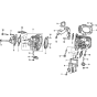 Cylinder Head Assembly for Honda GXV620 (GJAD) Engines.