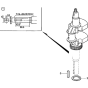 Crankshaft Assembly for Honda GXV670 (GJAH) Engines.