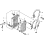 Oil Cooler Assembly for Honda GXV670U (GJAHK) Engines.