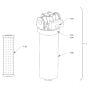 Filter (Hydraulic Oil) Assembly for Hamm HD90 (H245) Rollers