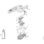 Blade drive gear, adjustable thru 135 deg. for Stihl HL-KM135 KombiTool