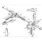 Angle Drive, Adjustable Thru 135 degree Assembly for Stihl HL100 Long Reach Hedgetrimmers