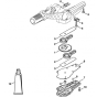 Blade Drive Gear, Adjustable Thru 135 degree  Assembly for Stihl HL100 Long Reach Hedgetrimmers