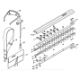 Blade, Tools Assembly for Stihl HL90K Long Reach Hedgetrimmers