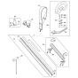 Drive tube assembly, Gear head for Stihl HLA 135 Long Reach Hedge Trimmer