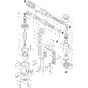 Main Assembly for Makita HM0810T Demolition Hammer Drill