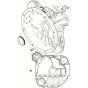 Intermediate Housing SAE5 Assembly for HATZ 4H50T.11 Engines