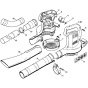 Housing Assembly for Stihl BE55 Electric Blower