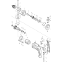 Main Assembly for Makita HP1631 13mm Percussion Drill