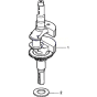 Crankshaft Assembly for Honda HRB476C-QXE Lawn Mowers