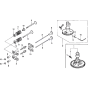 Cam Shaft and Valves Assembly for Honda HRD535 MEM Pro Lawnmower